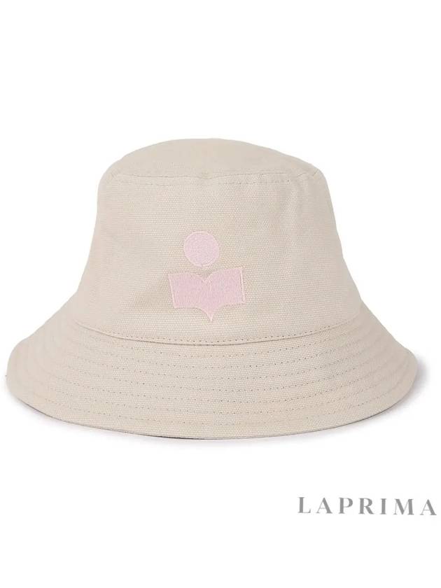 Haley Embroidered Logo Bucket Hat Ecru - ISABEL MARANT - BALAAN 9