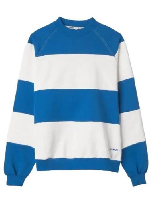 Striped Sweatshirt Dust Blue T Shirt - SUNNEI - BALAAN 1