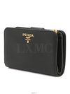 1ML225 Saffiano Wallet Compact Medium Triangle Logo - PRADA - BALAAN 2