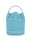 Wheel Drawstring XS Bucket Bag Sky Blue - BALENCIAGA - BALAAN 1