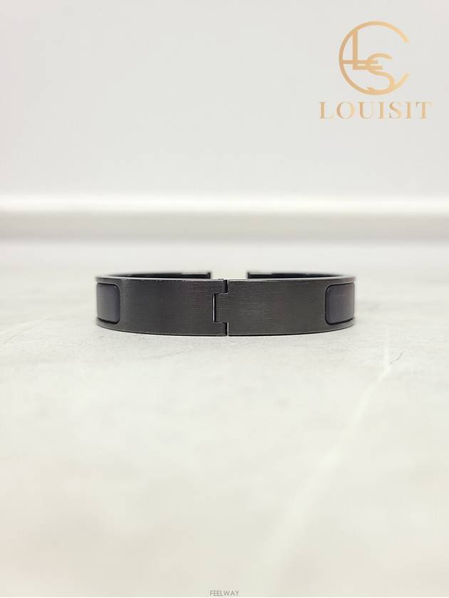 Used luxury goods Louis It So Black Noir Matte T4 Click Ache Bracelet - HERMES - BALAAN 2