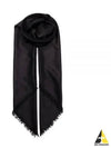 Large Monogram Square Scarf 737930 3YN211000 B0010536523 - SAINT LAURENT - BALAAN 2