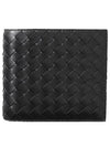 Intrecciato Weaving Half Wallet Black - BOTTEGA VENETA - BALAAN 2