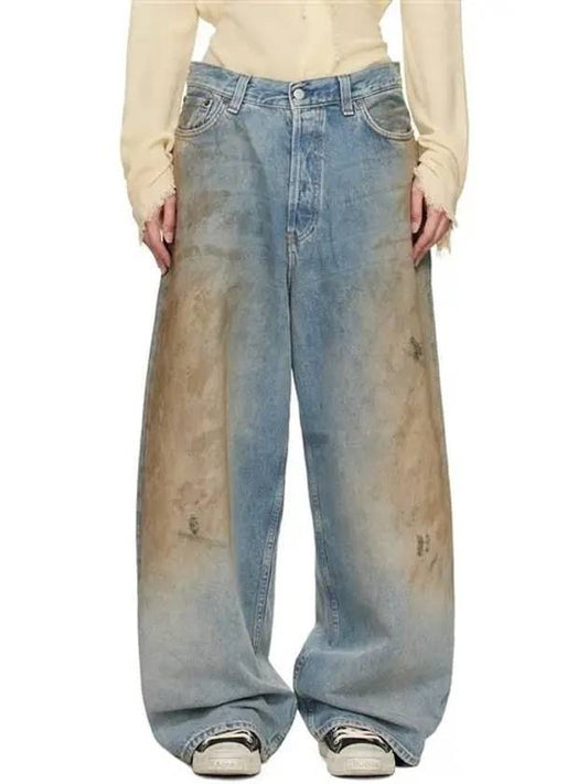 Distressed Super Wide Jeans Light Blue - ACNE STUDIOS - BALAAN 2