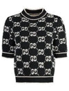 GG Boucle Wool Jacquard Knit Top Black - GUCCI - BALAAN 2