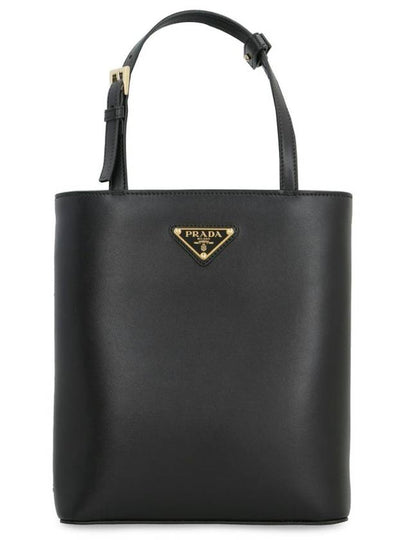 Triangle Logo Tote Bag Black - PRADA - BALAAN 2