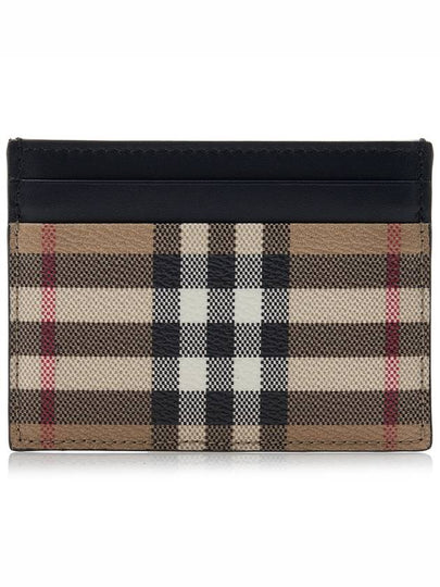 Men's Check Vintage Card Wallet Beige A7026 - BURBERRY - BALAAN 2