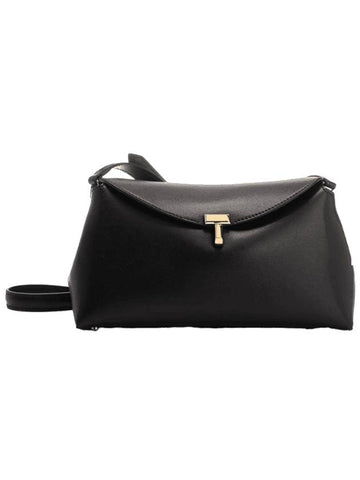 T Lock Top Handle Shoulder Bag Black 234 WLGBG419 LE0025 001 - TOTEME - BALAAN 1