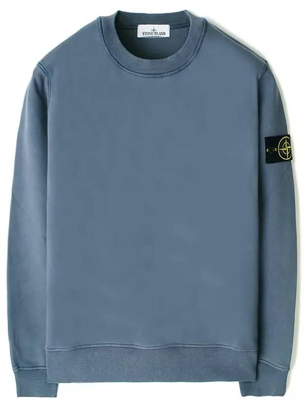 Compass Patch Cotton Sweatshirt Light Blue - STONE ISLAND - BALAAN 2