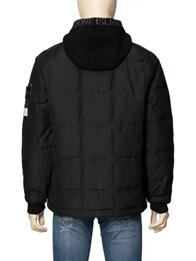 Wappen Patch Quilted Cupro Cotton Zip Up Hoodie Black - STONE ISLAND - BALAAN 8