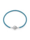 Moments Seashell Leather Bracelet Turquoise - PANDORA - BALAAN 2