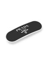 Round Metal Hair Clip Black - PRADA - BALAAN 3