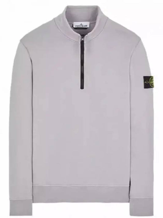 Garment Dyed Cotton Fleece Anorak Grey - STONE ISLAND - BALAAN 2