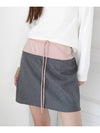 SATIN MIX MINI SKIRT PINK - ZIZEMUSEUM - BALAAN 2