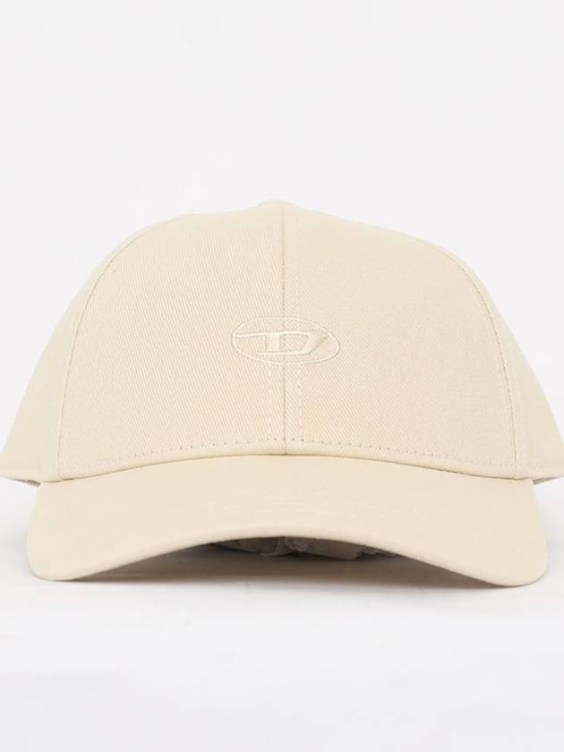 C Run Wash Logo Ball Cap White - DIESEL - BALAAN 4