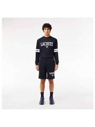 Men s French Terry Shorts Dark Navy - LACOSTE - BALAAN 1