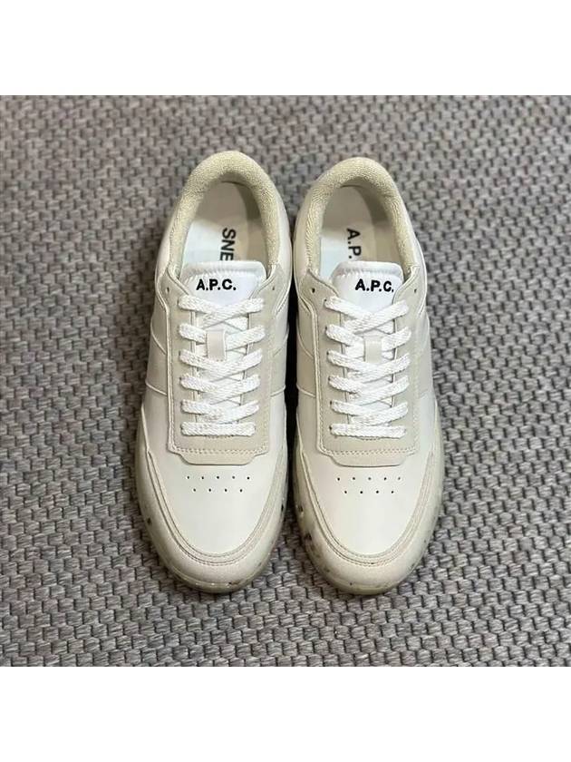 Pain Leather Low Top Sneakers White - A.P.C. - BALAAN 3