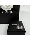 Women s Classic CC Logo Crystal Stud Earrings Silver - CHANEL - BALAAN 3