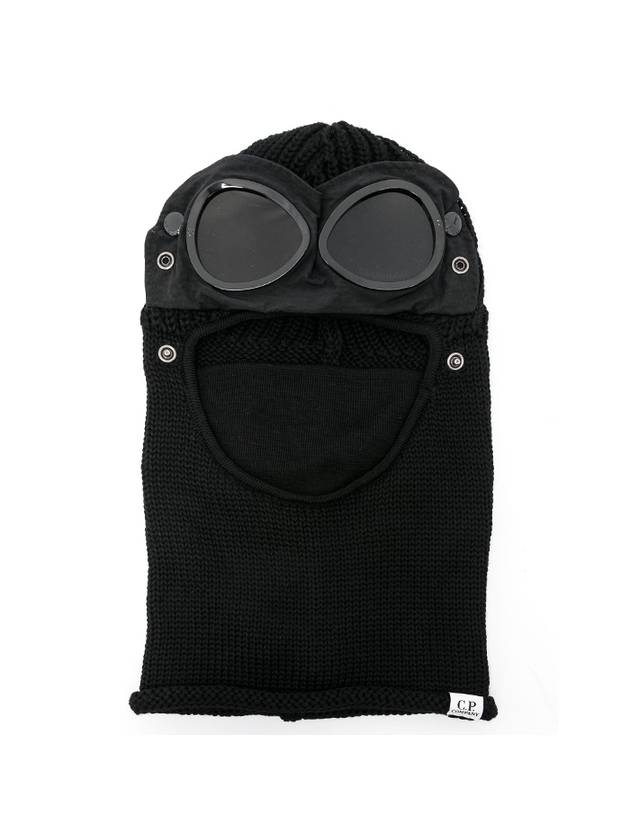 Extra Fine Merino Wool Goggle Balaclava Black - CP COMPANY - BALAAN 2