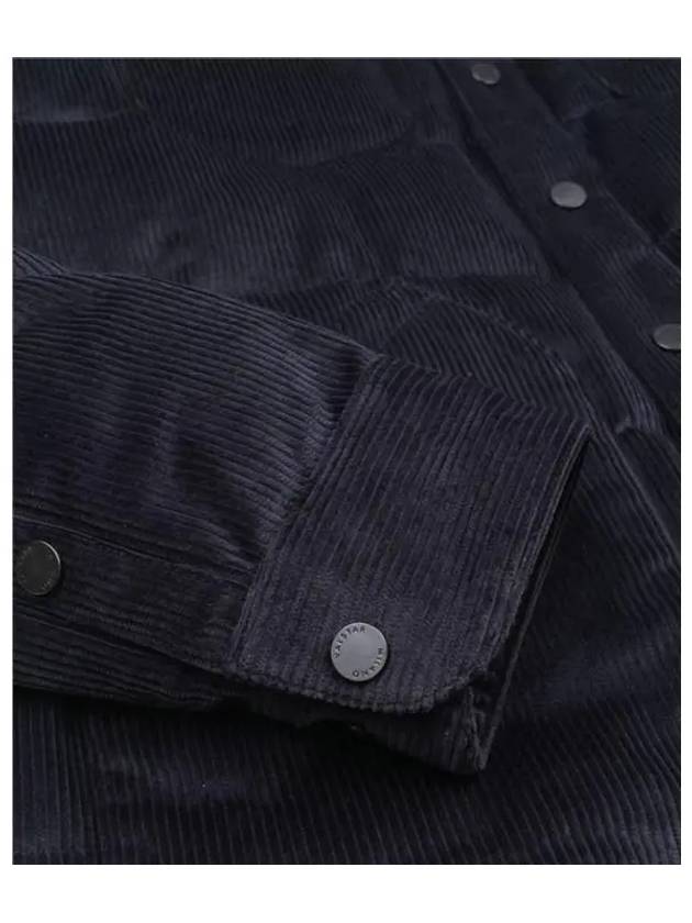 Corduroy Padded Overshirt Navy - VALSTAR - BALAAN 4