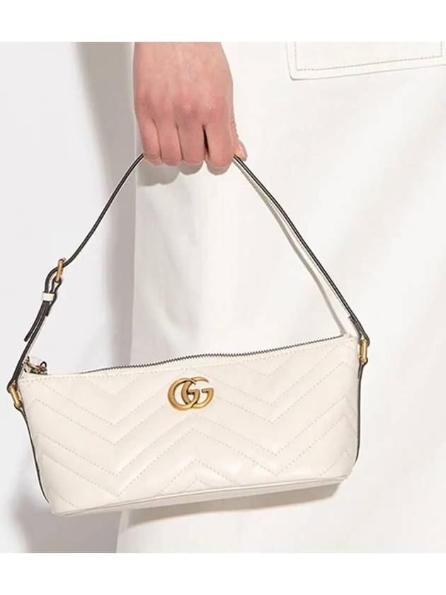 GG Marmont Shoulder Bag White - GUCCI - BALAAN 4