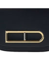 Lingot Olen Calf Leather Shoulder Bag Black - DELVAUX - BALAAN 7