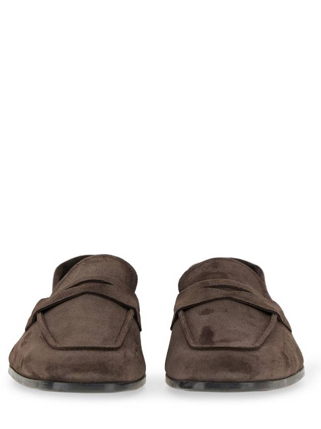 Suede Penny Loafer Brown - TOM FORD - BALAAN 7