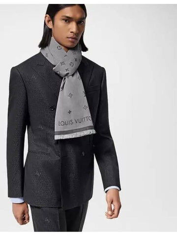 All About Monogram Stole Muffler Gray M79737 - LOUIS VUITTON - BALAAN 1