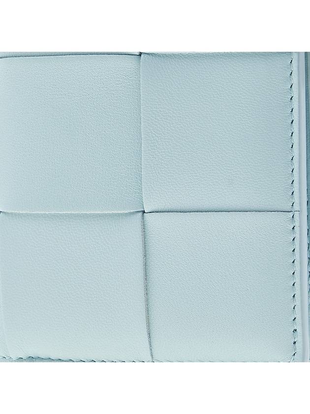 Cassette Bifold Small Bifold Wallet Light Blue - BOTTEGA VENETA - BALAAN 7