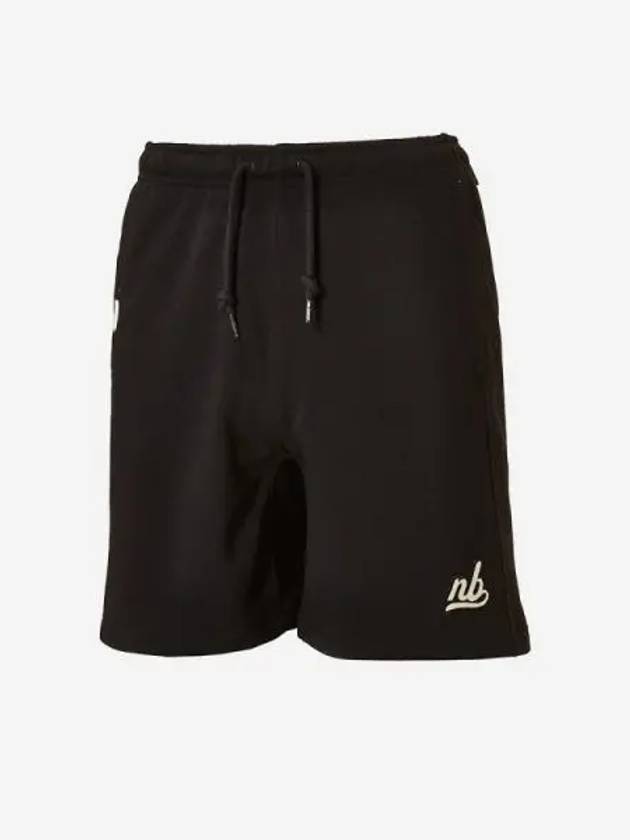 Uni NB Sports Club Shorts Black - NEW BALANCE - BALAAN 1