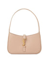 Le 5 A 7 Smooth Leather Hobo Shoulder Bag Rosy Sand - SAINT LAURENT - BALAAN 1