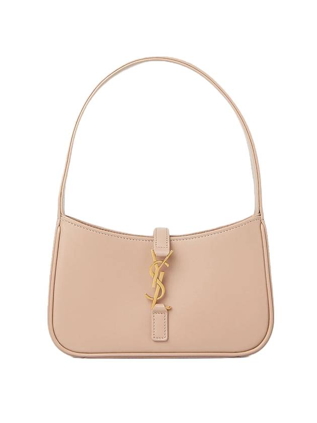 Le 5 A 7 Smooth Leather Hobo Shoulder Bag Rosy Sand - SAINT LAURENT - BALAAN 1