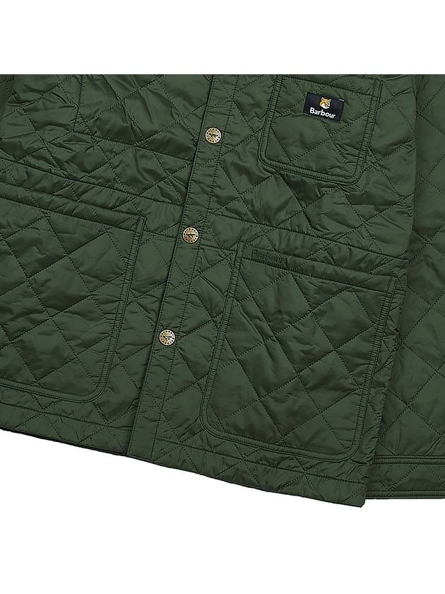 Kenning Quilting  Logo Patch Jacket Green - BARBOUR - BALAAN 8