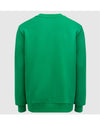 Men's Logo Patch Cotton Sweatshirt Green - MONCLER - BALAAN 6