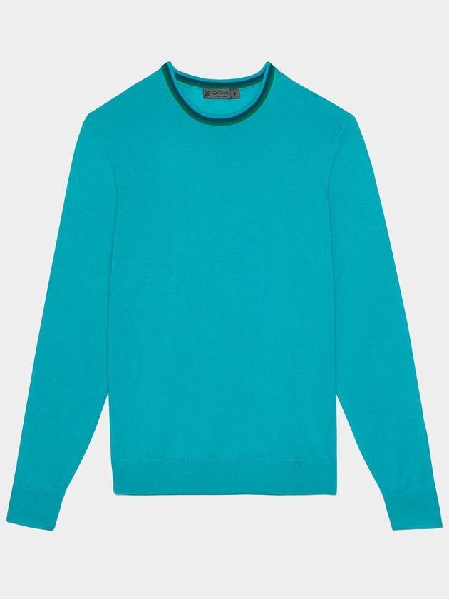 Crew Neck Merino Wool Sweater Blue - G/FORE - BALAAN 2