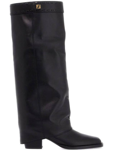 layered boots with heel - FENDI - BALAAN 1