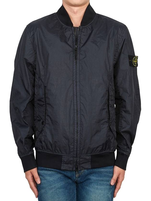 Membrana 3L TC Bomber Jacket Navy - STONE ISLAND - BALAAN 3