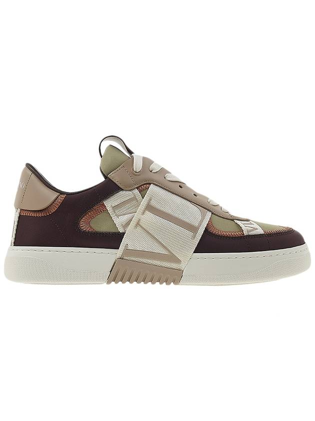 Logo Band Low-Top Sneakers Brown - VALENTINO - BALAAN 3