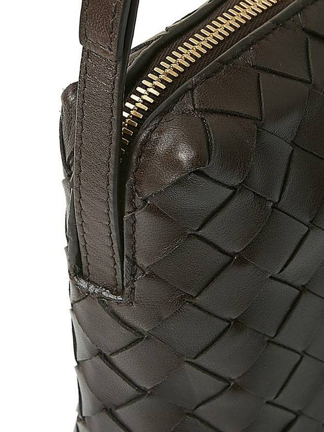 Intrecciato Leather Mini Cross Bag Brown - BOTTEGA VENETA - BALAAN 9