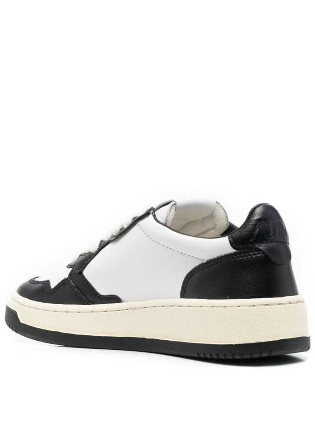 Medalist Leather Low Top Sneakers White Black - AUTRY - BALAAN 3