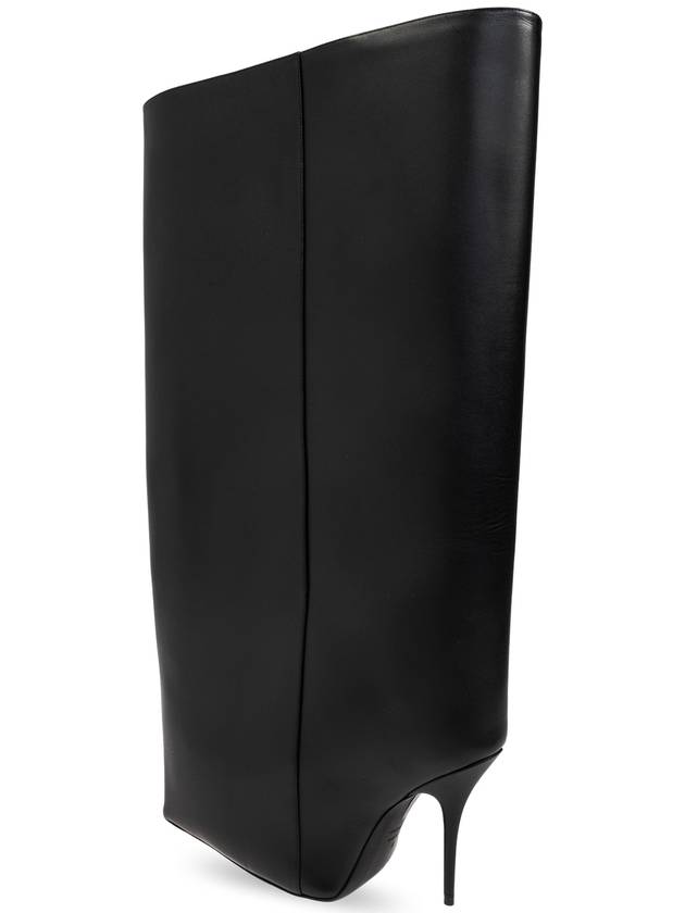 New Wander Leather Heel Long Boots Black - BALENCIAGA - BALAAN 6