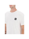 Logo Patch Short Sleeves T-Shirt White - STONE ISLAND - BALAAN 5