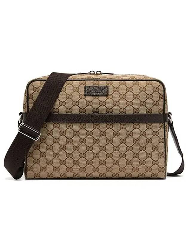 GG Monogram Canvas Messenger Bag Beige - GUCCI - BALAAN 4