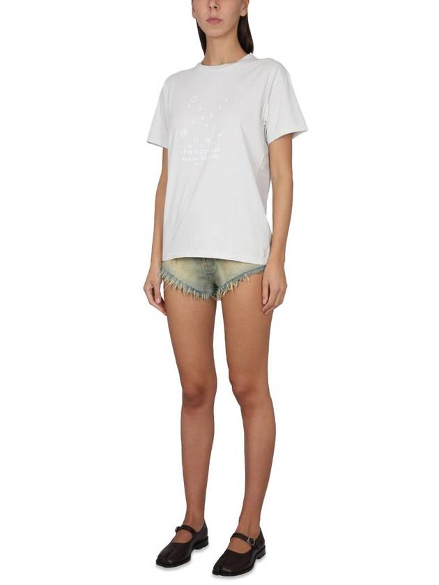 Women's Numeric Logo Short Sleeve T-Shirt Offwhite - MAISON MARGIELA - BALAAN 3