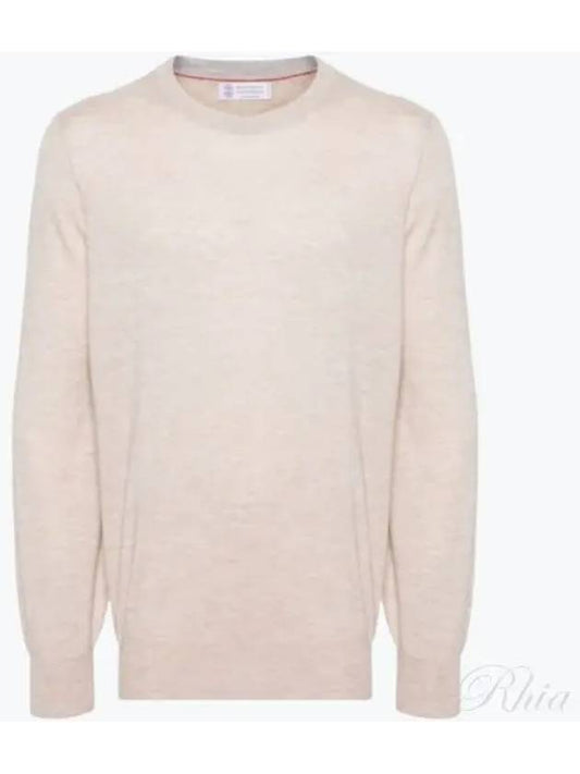 Wool Cashmere Knit Top Beige - BRUNELLO CUCINELLI - BALAAN 2