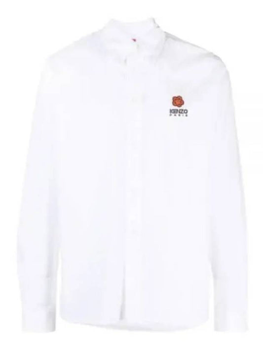 Boke Flower Casual Long Sleeve Shirt White - KENZO - BALAAN 2