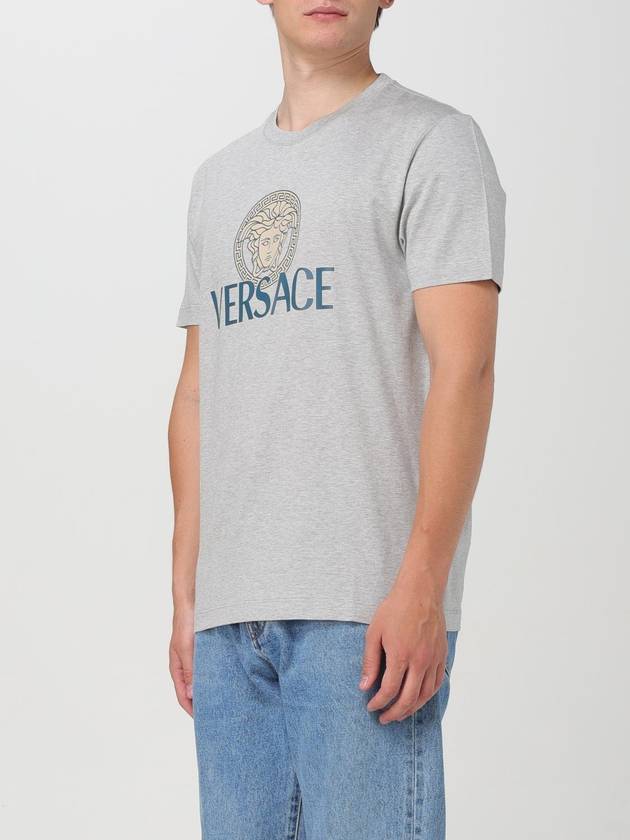 T-shirt Medusa Versace in cotone con stampa logo - VERSACE - BALAAN 4