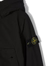 Kids Waffen Hooded Zip Up Jacket Black 751640331 V0029 - STONE ISLAND - BALAAN 4