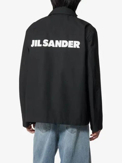 Back Logo Print Jacket Black - JIL SANDER - BALAAN 2