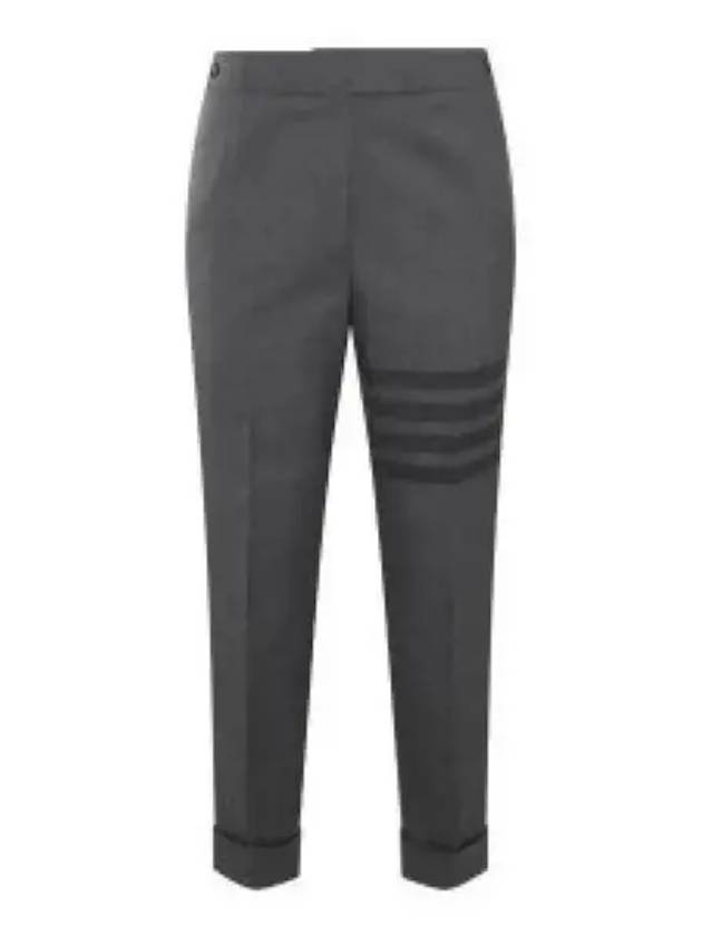 4-Bar Wool Crop Pants Grey - THOM BROWNE - BALAAN 2